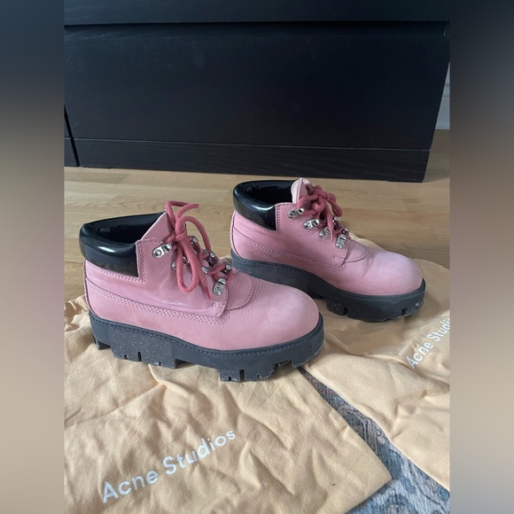 Pink Acne Studios Boots - Size 36 - Picture 7 of 9